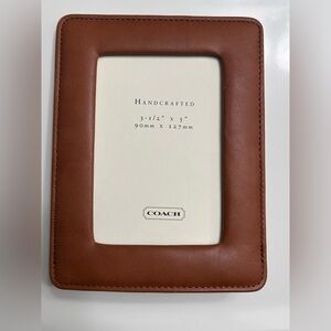 Vintage Coach British Tan Photoframe